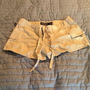 Tyte Jeans Cream Cargo Drawstring Shorts